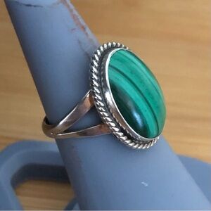 $58  Signed Southwest Estate Ring  Sterling  Size 8  NAKAI STERLING